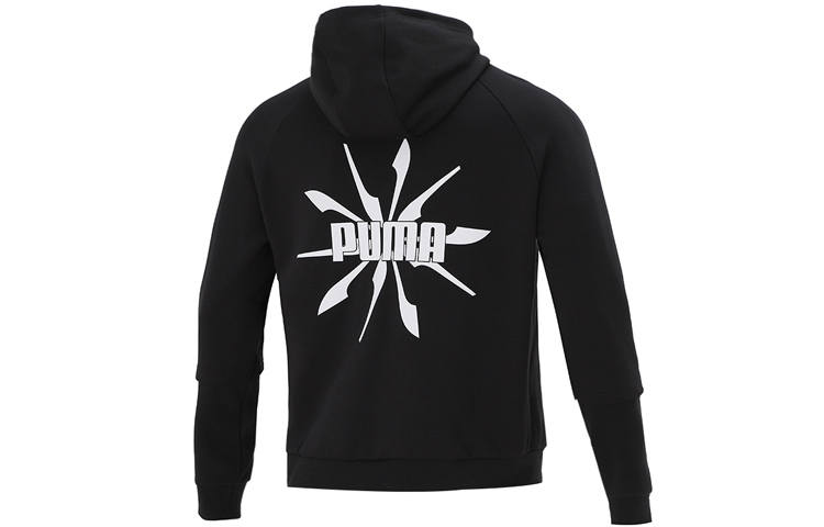 PUMA PUMA Sweatshirts Unisex Black Hooded Moderate Regular
