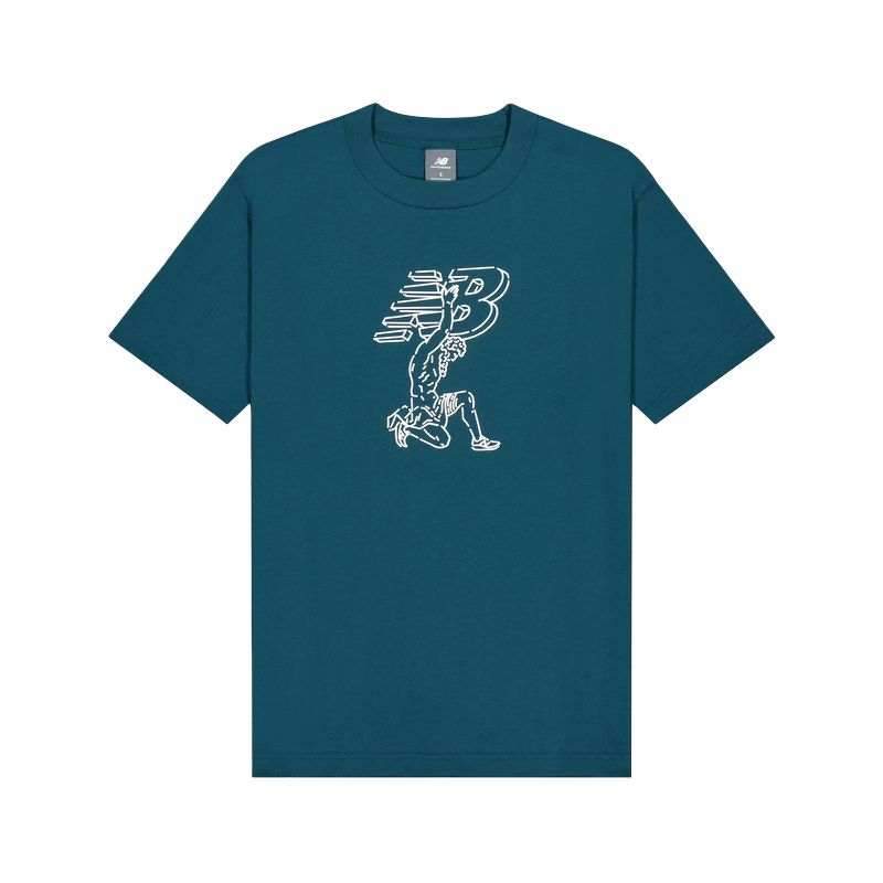 New Balance New Balance SS25 T Shirt Men's Blue Green