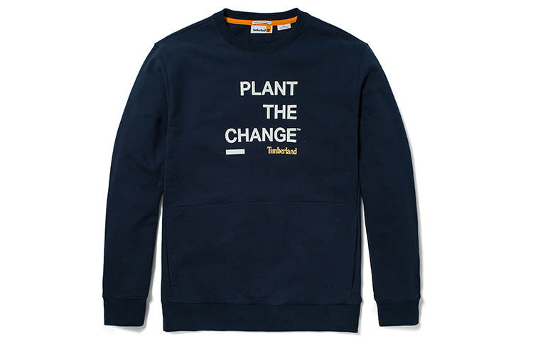 Timberland Sweatshirts Men's Dark Sapphire Crew Neck Moderate Regular