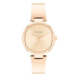 CALVIN KLEIN Quartz Movement Women's Watch 30mm*30mm*7.1mm Gold Dial Stainless Steel Case