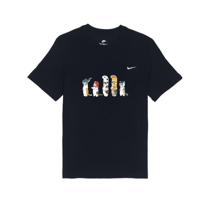 Nike Nike T Shirts Unisex Black Crew Neck Moderate Straight Fit