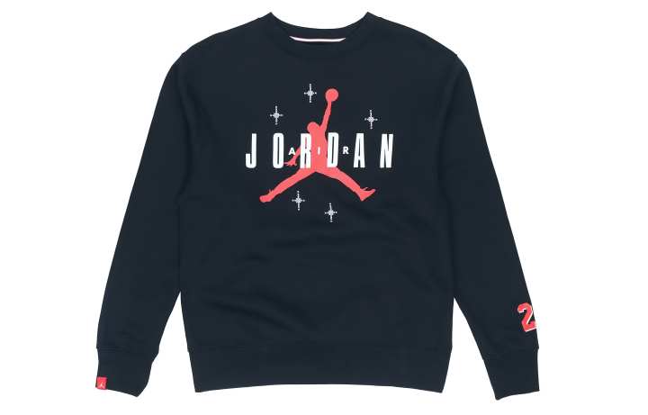 Jordan Jordan Sweatshirts Men's Black Crew Neck Moderate Regular