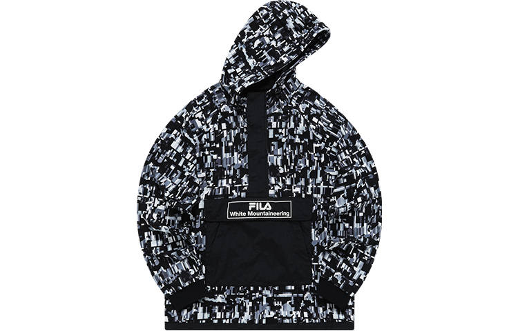 FILA FUSION x White Mountaineering Sweatshirt Men's Black Mosaics