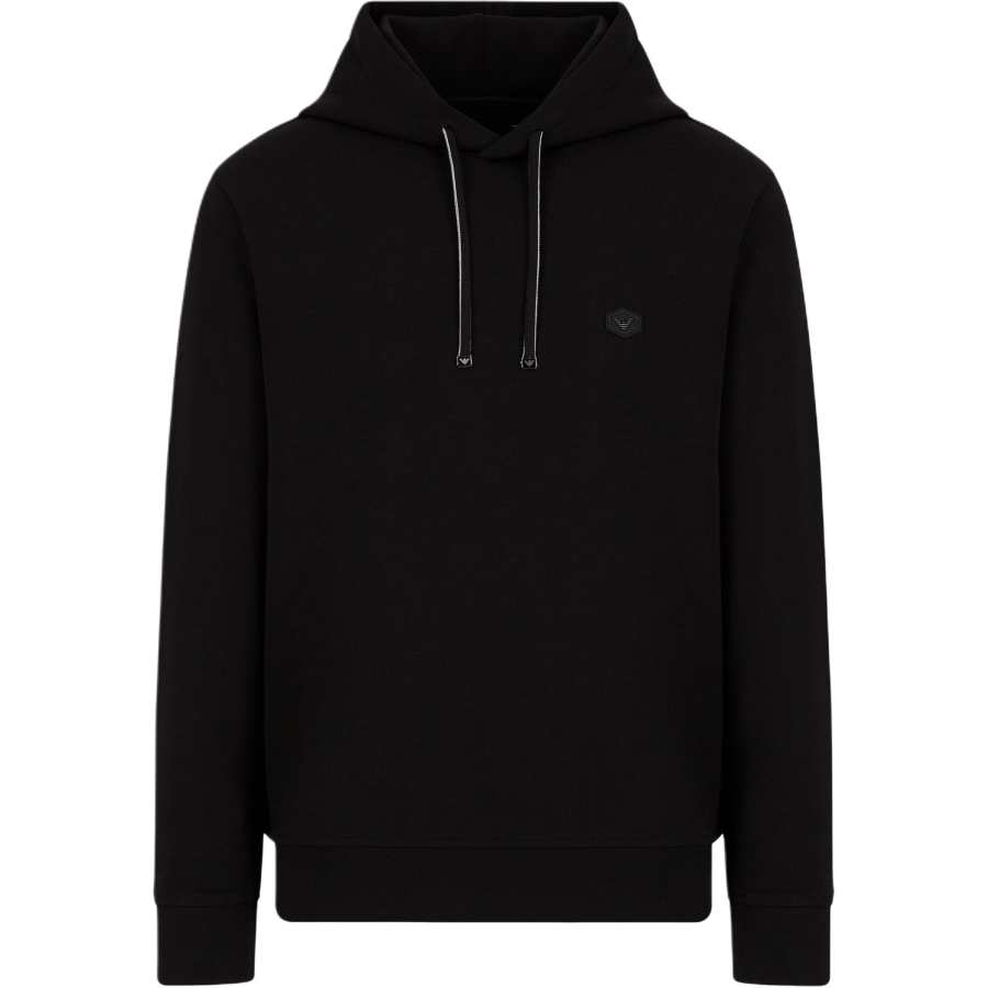 EMPORIO ARMANI Logo Patch Drawstring Hoodie