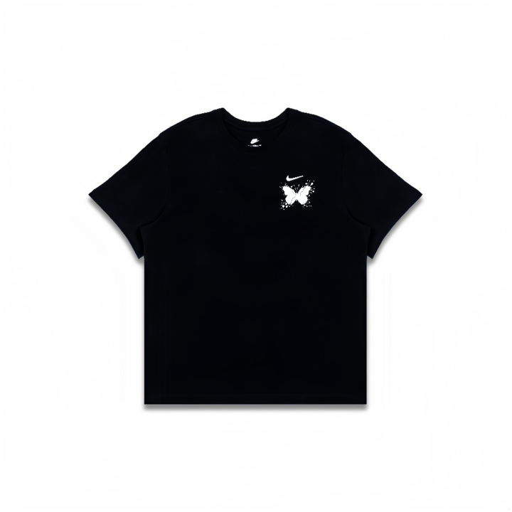 Nike Nike T Shirts Men's Black Crew Neck Moderate Straight Fit
