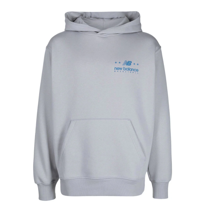 New Balance New Balance Sweatshirts Men's Gray Hooded Moderate Regular