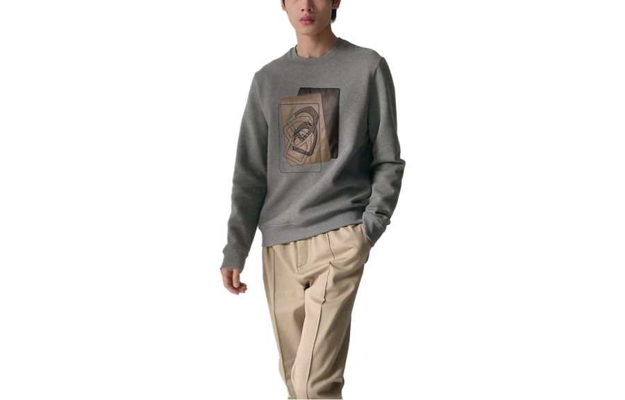 HERMES HERMES FW23 Sweatshirt Men's Gray