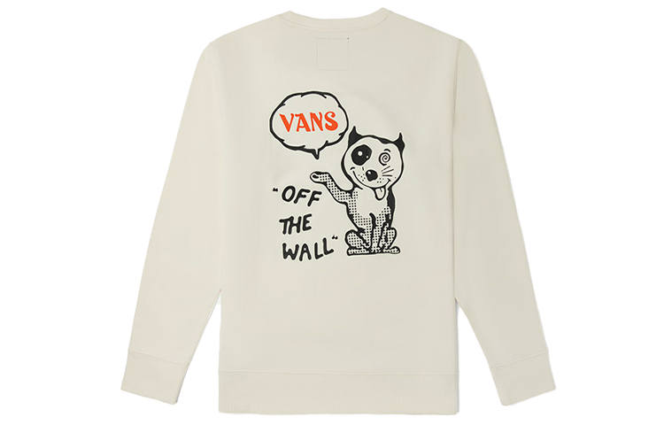 Vans Vans Sweatshirts Unisex Ecru Crew Neck Moderate Regular