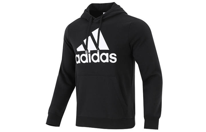 Adidas Adidas Sweatshirts Men's Black Hooded Moderate Regular