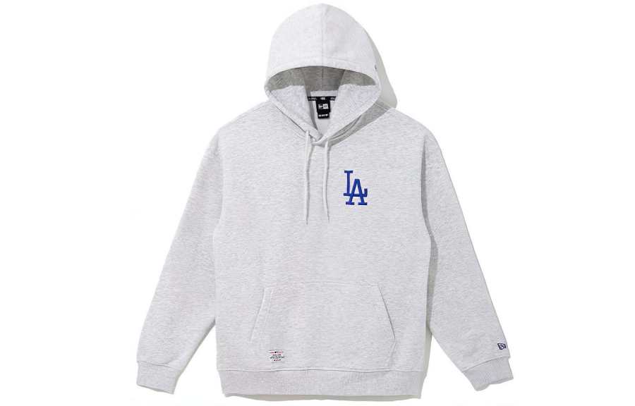 New Era Sweatshirts Unisex Gray Hooded Thickened Regular