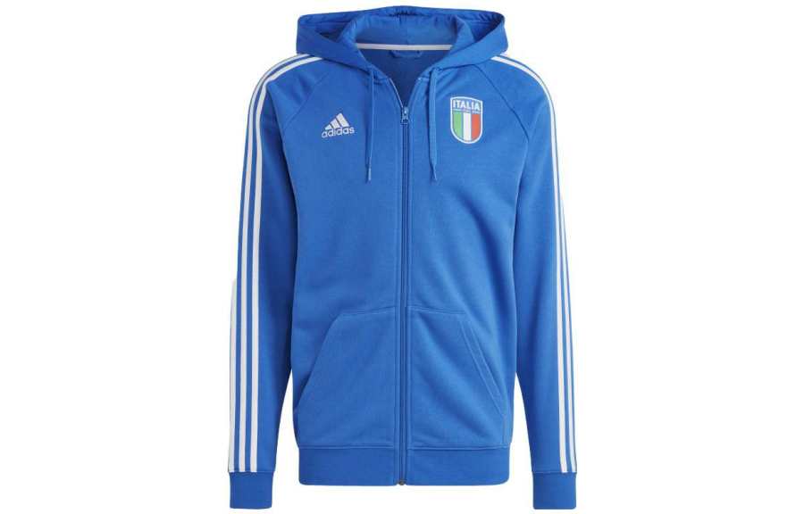 Adidas Adidas Sweatshirts Men's Blue Hooded Moderate Cardigan