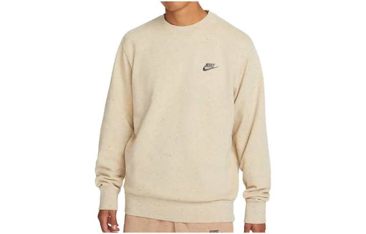 Nike Nike Sweatshirts Men's Lime Stone Color Crew Neck Moderate Regular