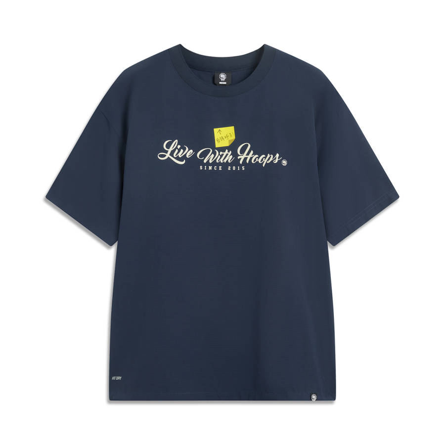 Li-Ning Li Ning T Shirt Men's Dark Marine Blue