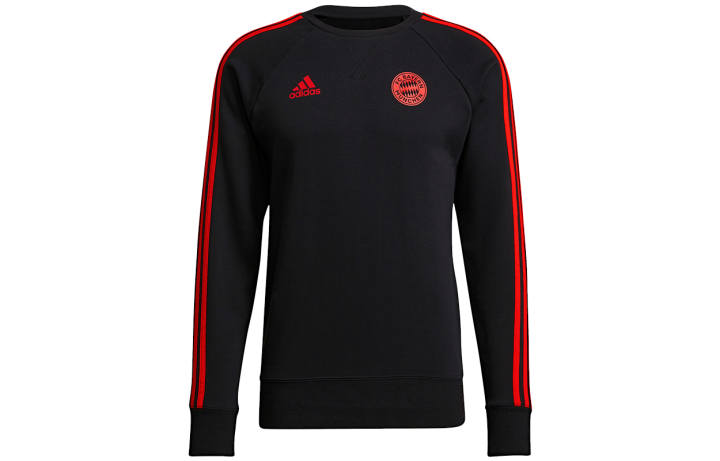 Adidas Adidas Sweatshirts Men's Black Crew Neck Moderate Regular