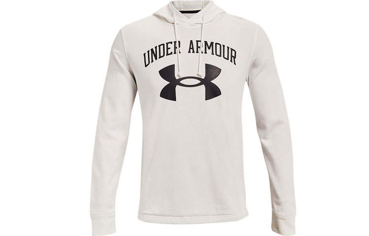 Under Armour Under Armour Rival Sweatshirts Men's White Hooded Moderate Regular