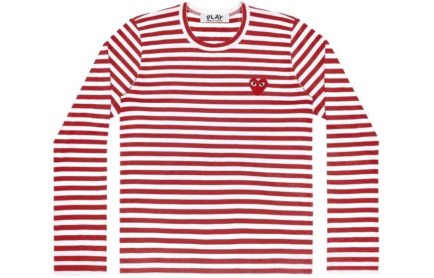 CDG Play T Shirt Unisex Red White