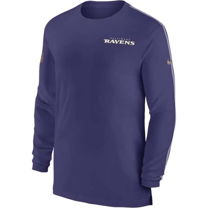 Nike Nike Baltimore Ravens Sideline Coach Men's Nike Dri-FIT Nfl Long-Sleeve Top