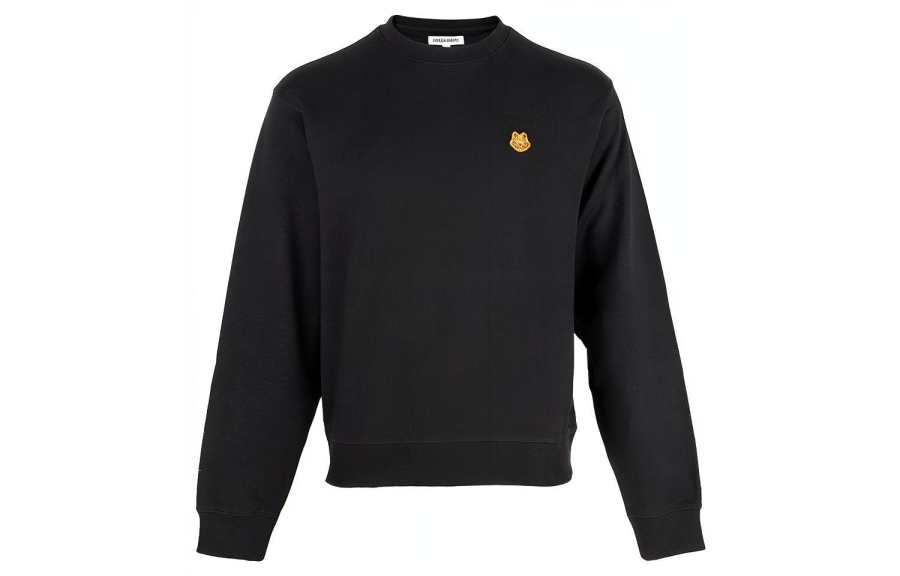 KENZO KENZO Sweatshirts Men's Black Crew Neck Moderate Regular