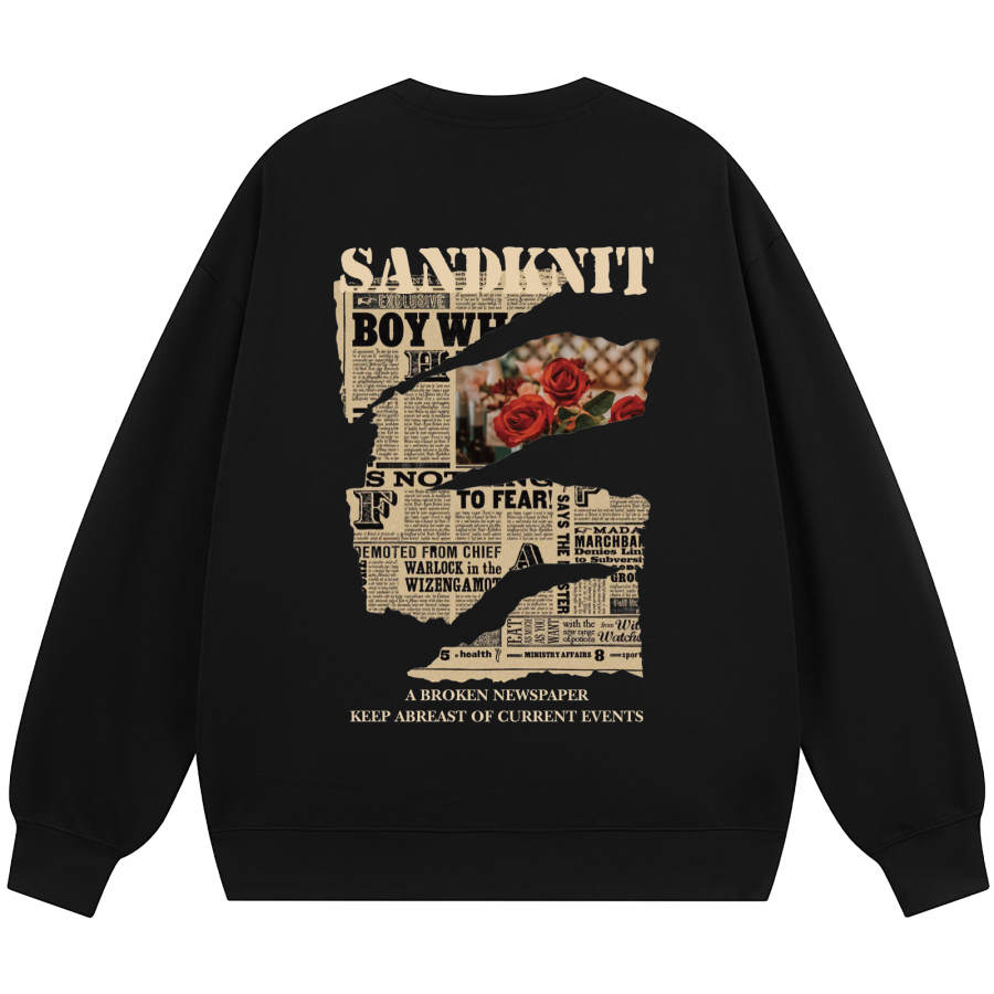 SandKnit Sweatshirts Unisex Crew Neck Moderate Regular
