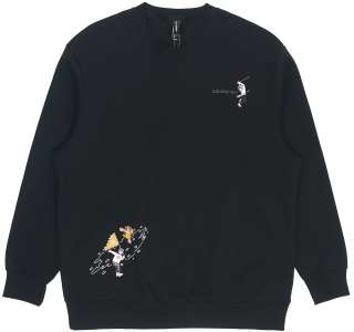 Adidas Neo Sweatshirts Men's Black Crew Neck Moderate Regular
