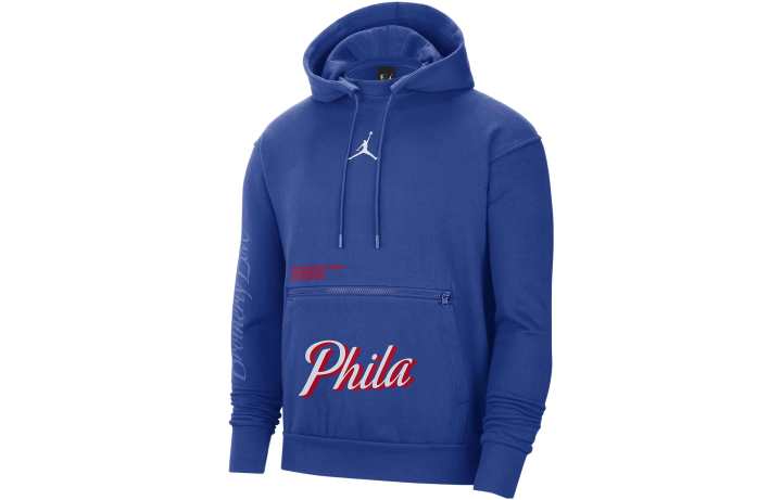 Jordan Jordan Philadelphia 76ers Courtside Statement Edition Sweatshirt Men's Blue