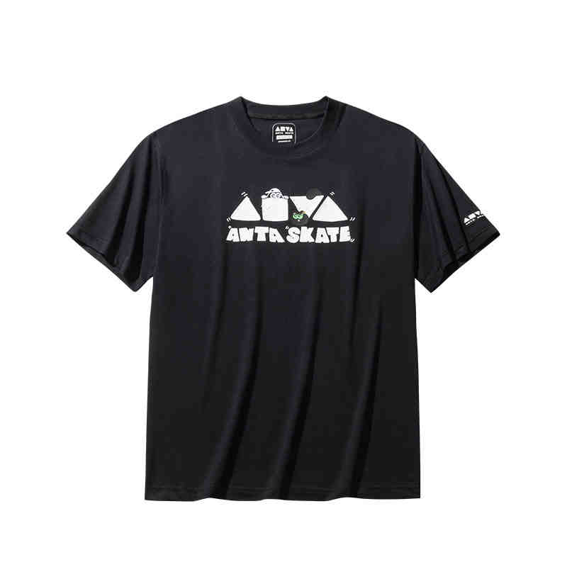 Anta Sports Life Collection T Shirt Unisex Basic Black