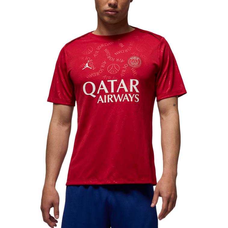 Jordan JORDAN Paris Saint Germain Academy Pro Fourth Men's JORDAN Dri FIT Soccer Short Sleeve Pre Match Top