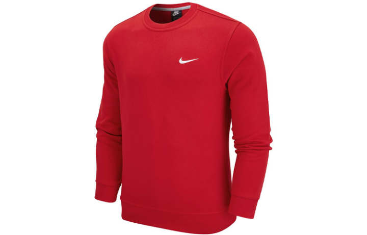 Nike Nike Sweatshirts Men's Red Crew Neck Moderate Regular