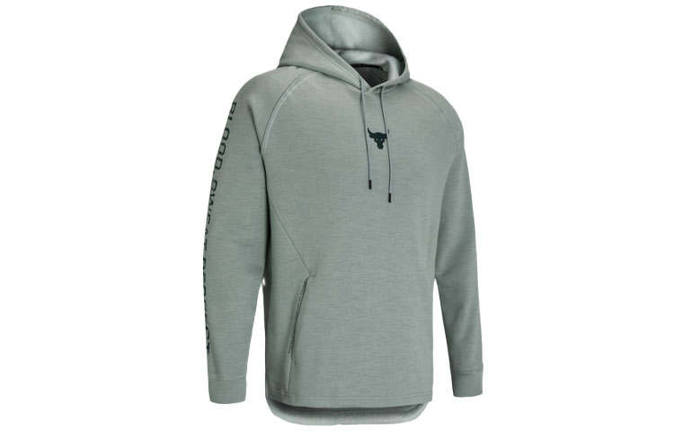 Under Armour Project Sweatshirts Men's Green Hooded Moderate Regular