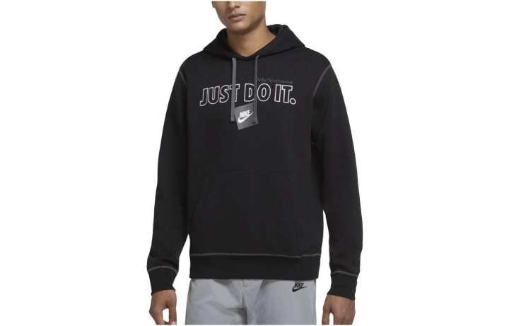 Nike Nike Sweatshirts Men's Black Hooded Moderate Regular