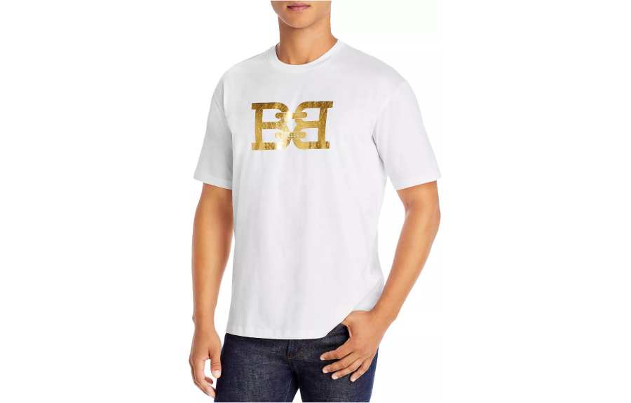 BALLY T Shirts Men's White Crew Neck Moderate Straight Fit
