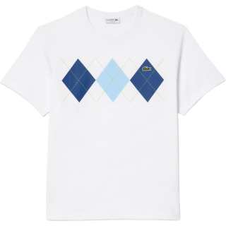 LACOSTE Geometric Print T shirt