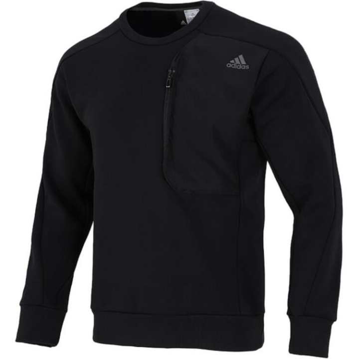 Adidas Adidas Sweatshirts Men's Black Crew Neck Moderate Regular