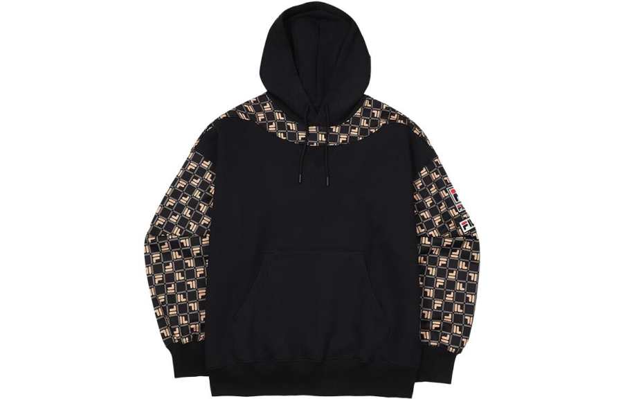 FILA Sweatshirts Unisex Black Hooded Moderate Other