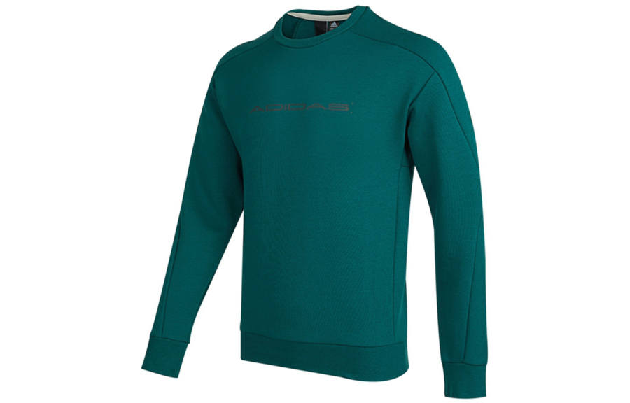 Adidas Adidas Sweatshirts Men's Forest Green Crew Neck Moderate Regular