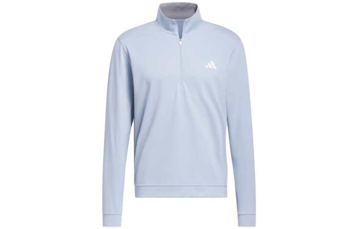 Adidas Adidas Sweatshirts Men's Light Blue Stand Collar Moderate Regular