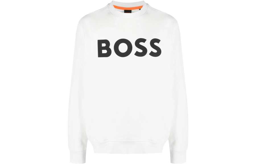 HUGO BOSS 【Previous Season】logo-print cotton-blend sweatshirt