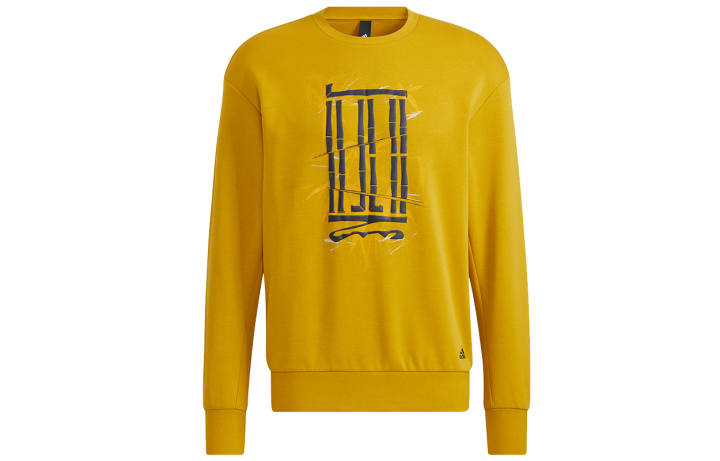 Adidas Adidas Wuji Series Sweatshirts Men's Gold Crew Neck Moderate Regular