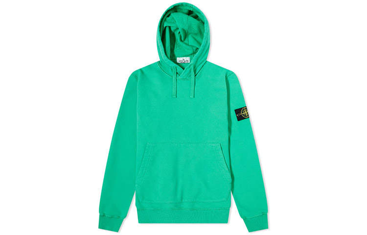 STONE ISLAND Sweatshirts Men's Green Hooded Moderate Regular
