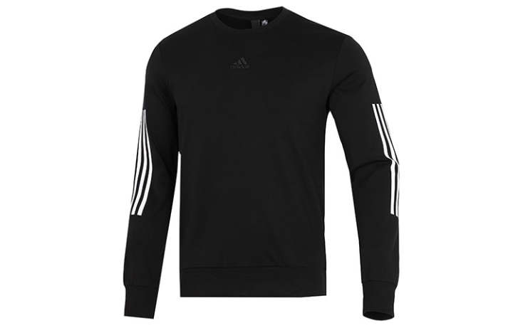 Adidas Adidas Sweatshirts Men's Black Crew Neck Moderate Regular