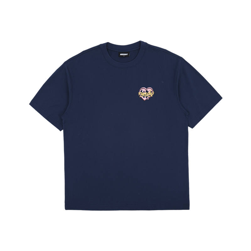 Nerdy T Shirts Unisex Dark Blue Crew Neck Moderate Straight Fit