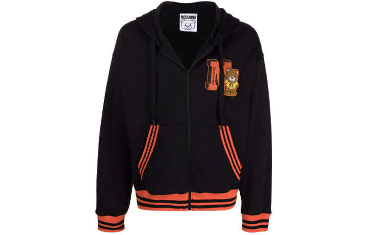 Moschino embroidered toy-bear patch cardigan