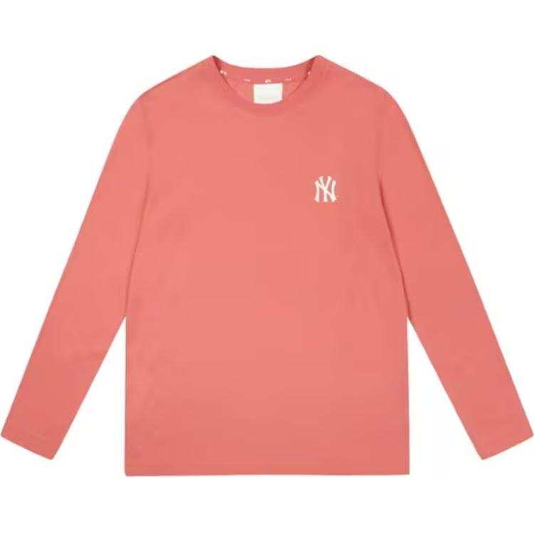 MLB T Shirts Unisex Orange Crew Neck Moderate Straight Fit