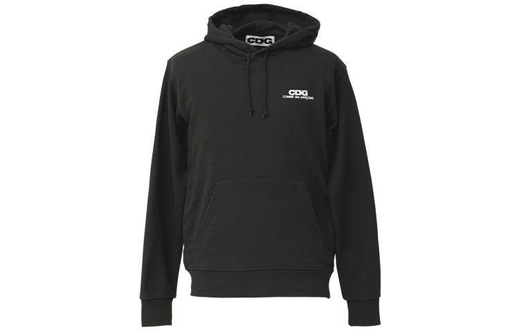 CDG CDG Sweatshirts Unisex Black Hooded Moderate Regular
