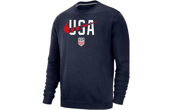 Nike Nike Sweatshirts Men's Marine Blue Crew Neck Moderate Regular