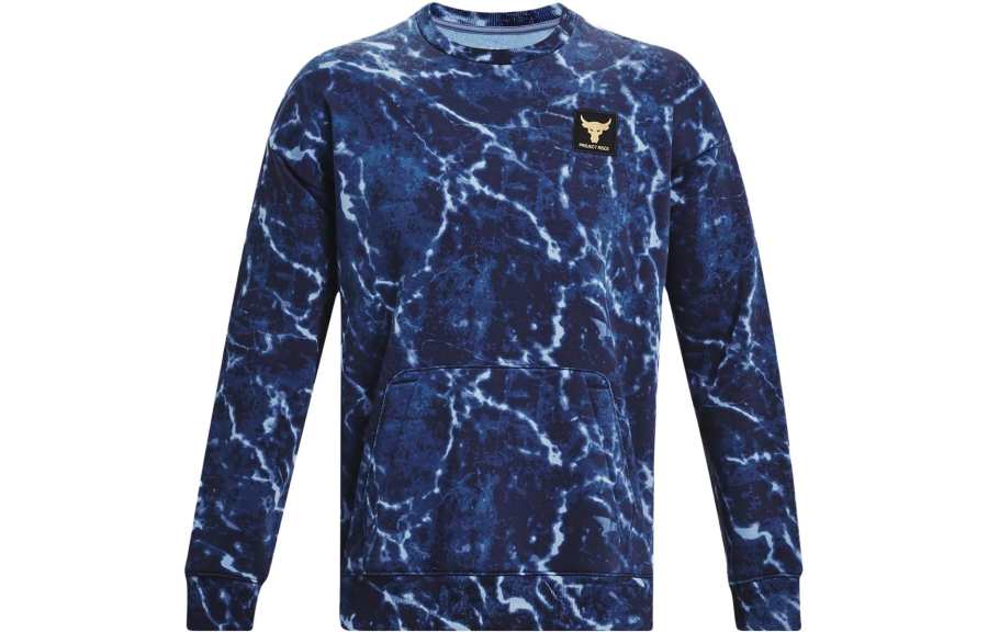 Under Armour Project Sweatshirts Men's Midnight Dark Blue Crew Neck Moderate Other