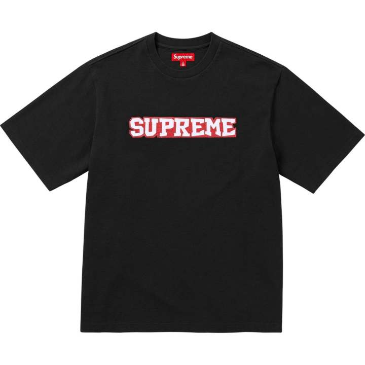 Supreme Supreme Satin Appliqué Short Sleeve Top