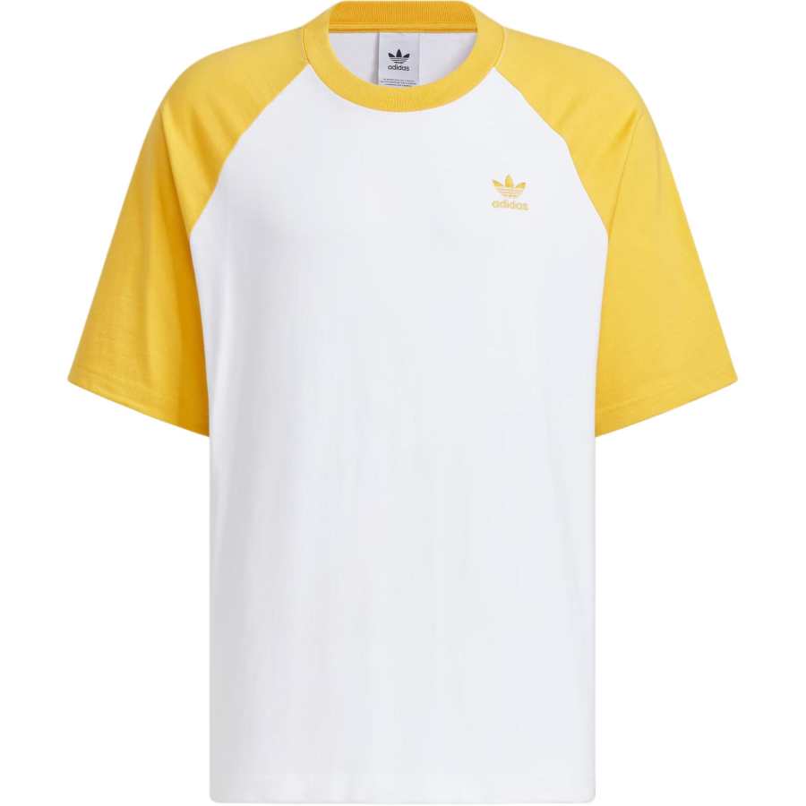 Adidas Originals ADICOLOR RAGLAN T SHIRT T Shirt Men's Yellow