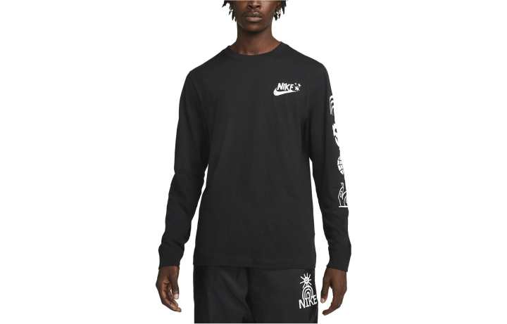 Nike Nike Sweatshirts Men's Black Crew Neck Moderate Regular