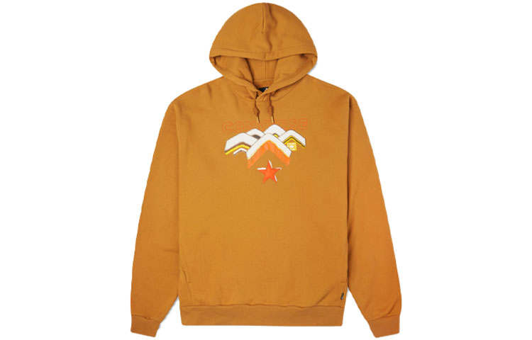 Converse Converse Sweatshirts Men's Brown Hooded Moderate Regular